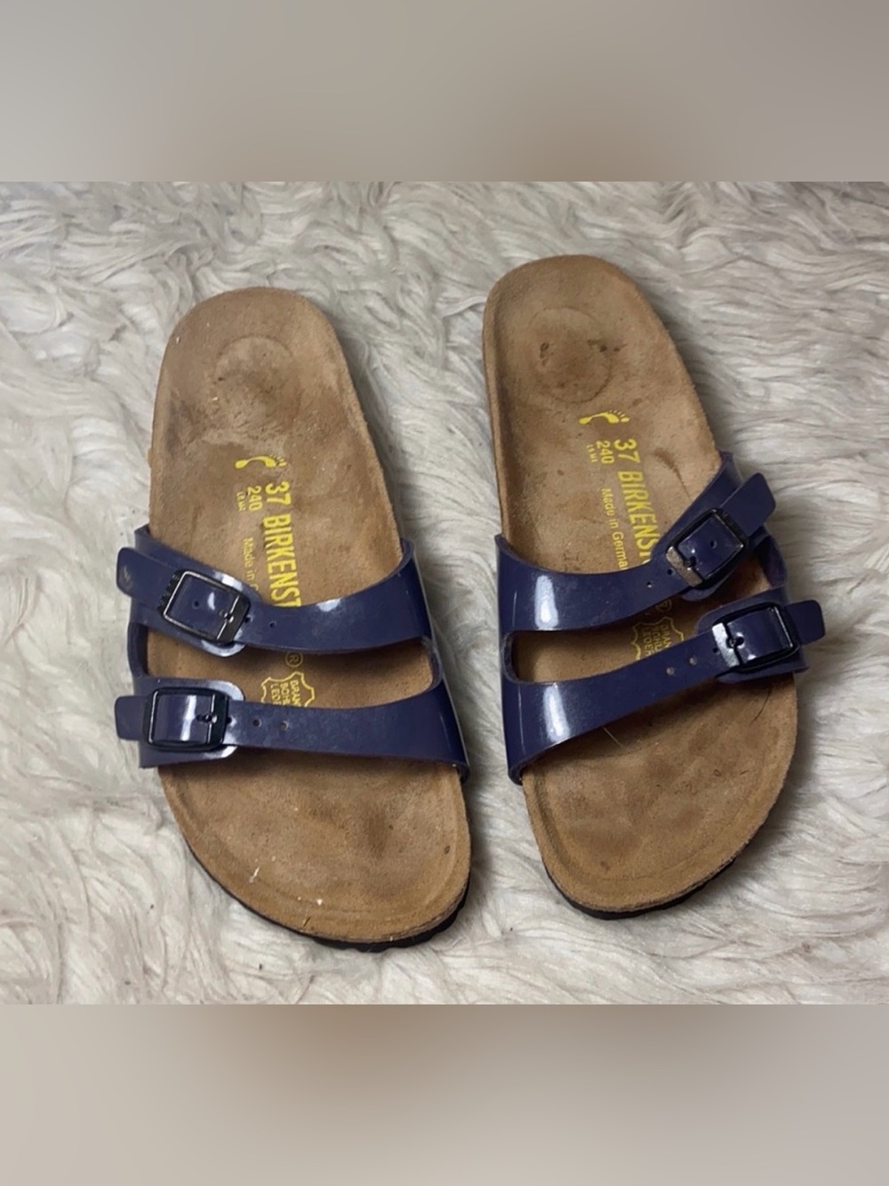Birkenstock Ibiza Sandals Violet Blue size 37